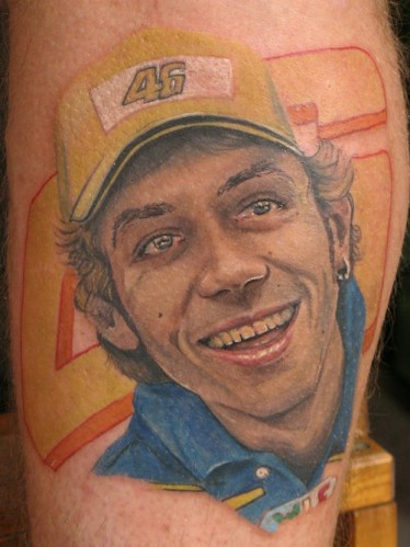 Valentino Rossi Tattoo by Alex De Pase