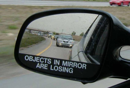 Stickers: Objects In The Mirror Are Losing