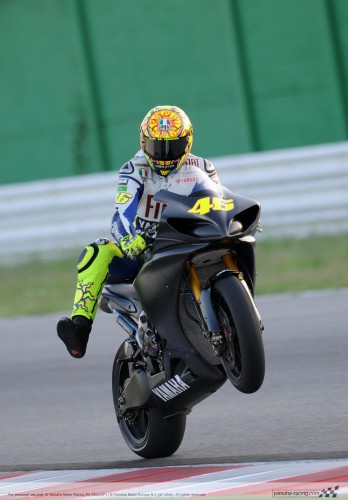 valentino rossi at misano test