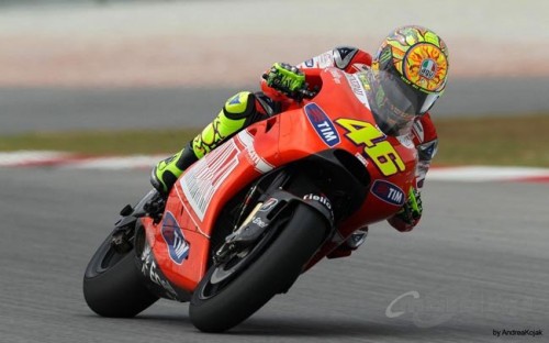 Valentino Rossi as a Ducati rider