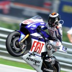 Jorge Lorenzo celebrates
