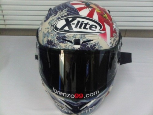 Jorge Lorenzo's Motegi Helmet