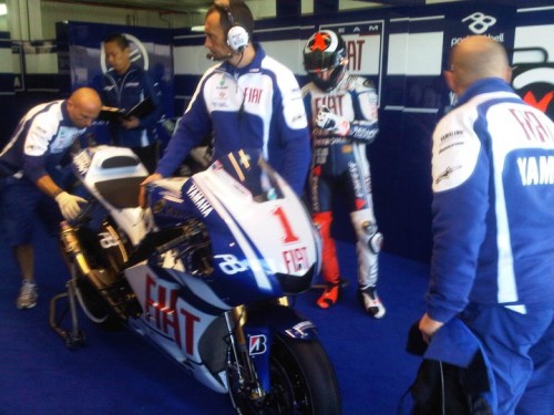 Jorge Lorenzo and the Number 1 plate