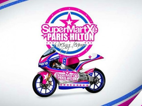 paris hilton 125gp aprilia team