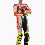 Valentino Rossi in Ducati leathers