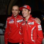 Valentino Rossi and Nicky Hayden at Wrooom