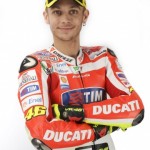 Valentino Rossi in Ducati leathers