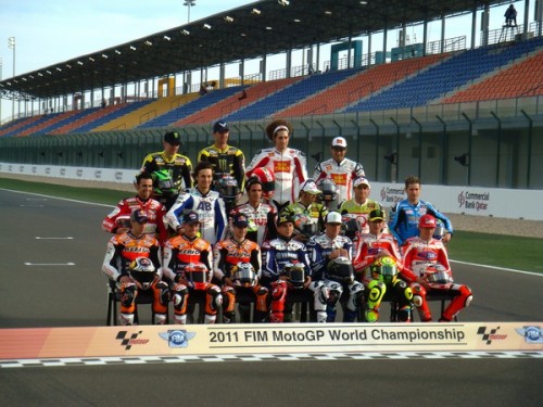 The 2011 MotoGP grid