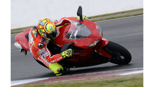 Valentino Rossi Ducati Silverstone test