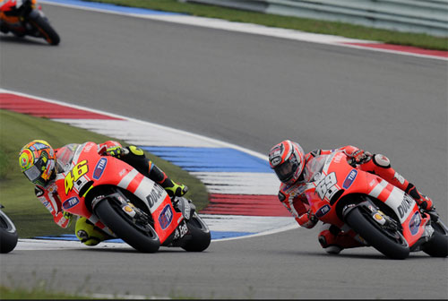 Rossi and Hayden at Assen